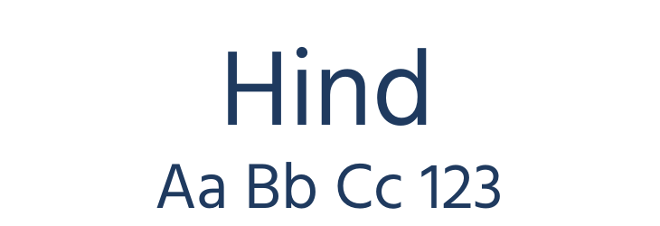Hind Font Preview