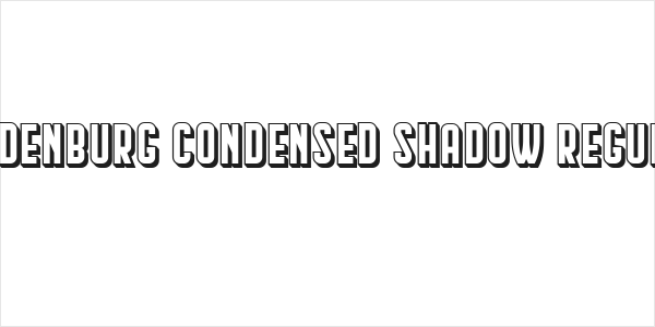 Hindenburg Condensed Shadow Regular Logo