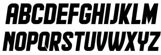 Hindenburg Italic Schriftart Groß