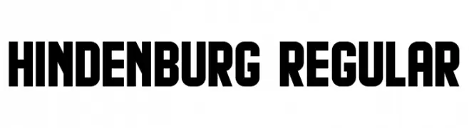 Hindenburg Regular  Fuentes Gratis Descargar