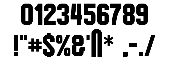 Hindenburg Regular Font OTHER CHARS