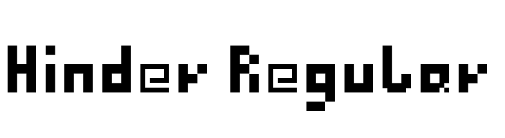 Hinder Regular  font caratteri gratis