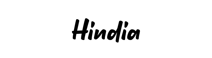 Hindia  免费字体下载
