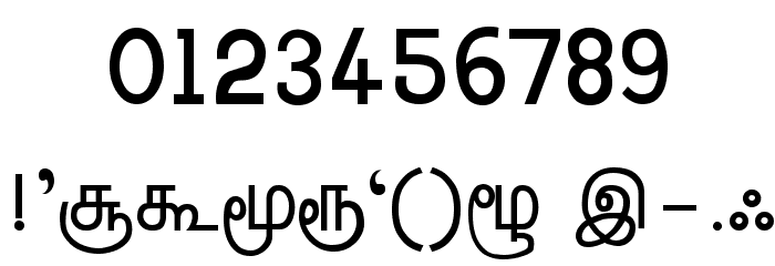 Hindolam Regular Font OTHER CHARS