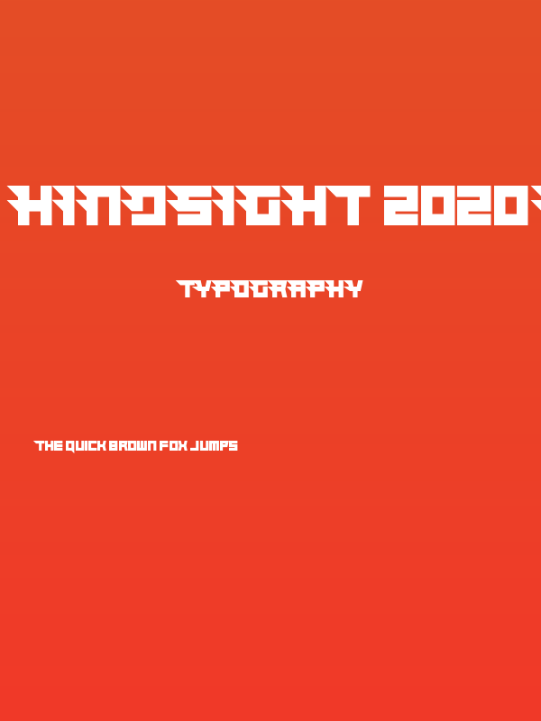 Hindsight 2020 Straight Poster
