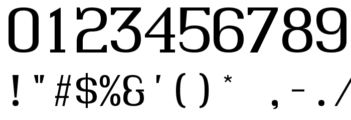 Hindsight Monospace Regular Font OTHER CHARS