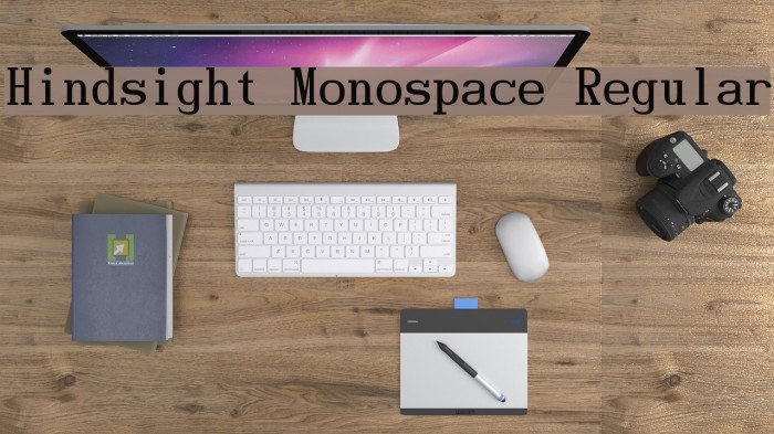 Hindsight Monospace Regular Font examples