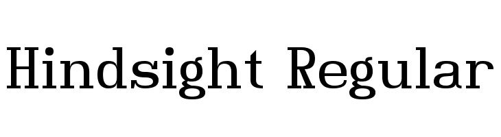Hindsight Regular Font