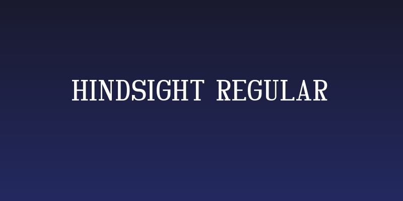 Hindsight Regular Social Header