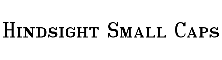 Hindsight Small Caps  フリーフォントのダウンロード