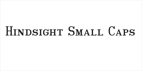 Hindsight Small Caps Logo