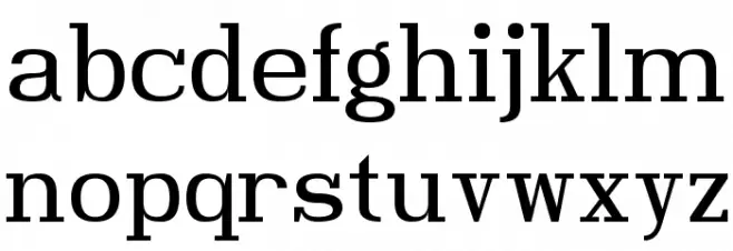 Hindsight Unicode Regular Caratteri MINUSCOLO