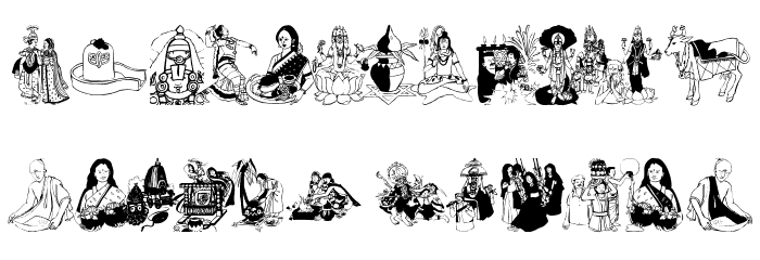 HinduismK Font LOWERCASE