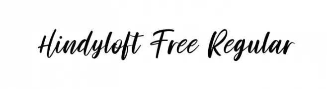 Hindyloft Free Regular Шрифта