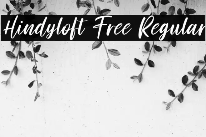 Hindyloft Free Regular Font examples