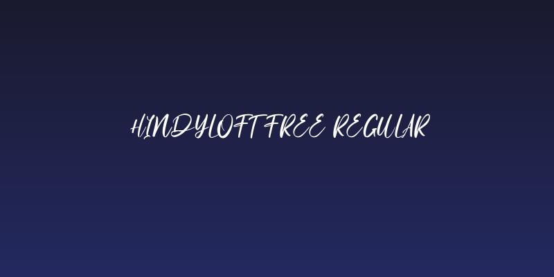 Hindyloft Free Regular Social Header