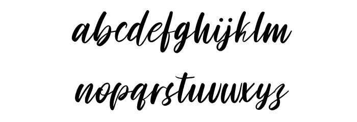 Hindyloft Free Regular Font LOWERCASE