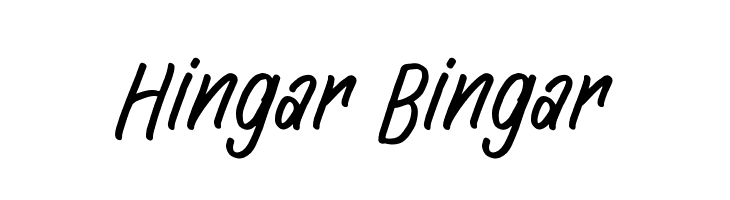 Hingar Bingar  Frei Schriftart Herunterladen