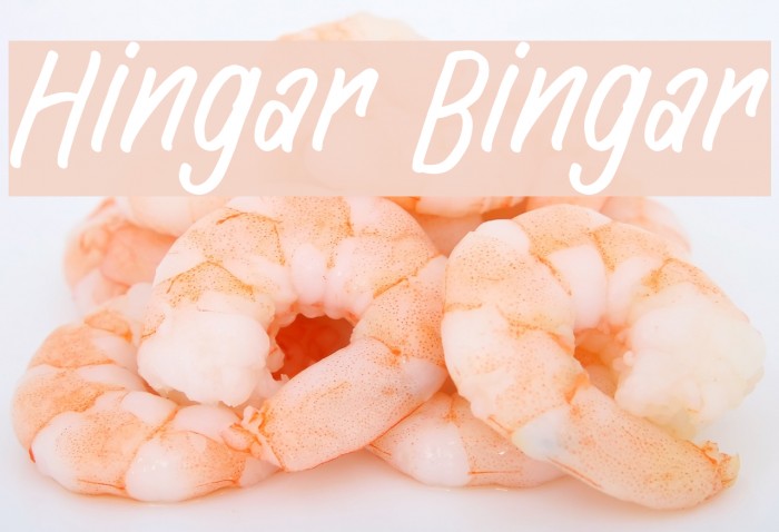 Hingar Bingar Font examples