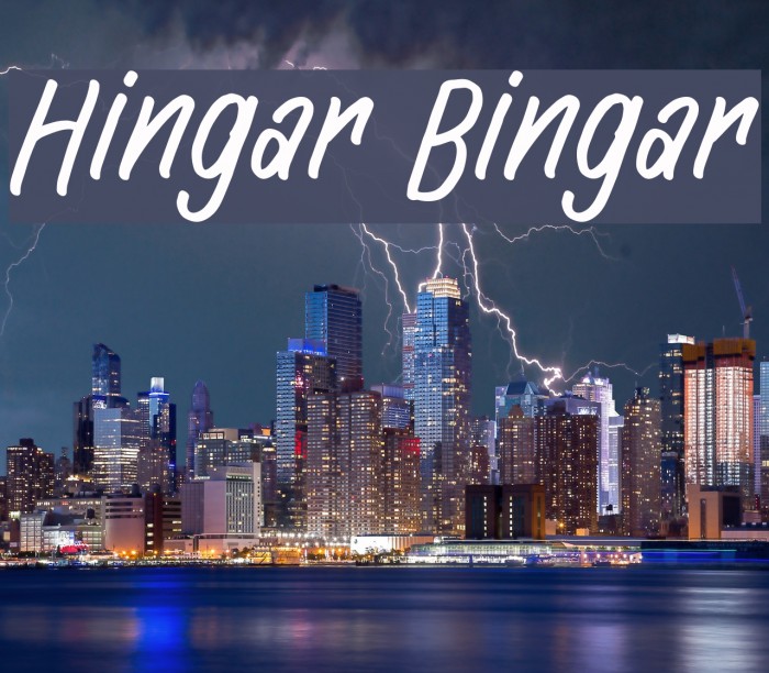 Hingar Bingar Font examples