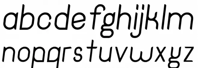 Hinge DEMO Regular Italic Fuentes MINÚSCULAS