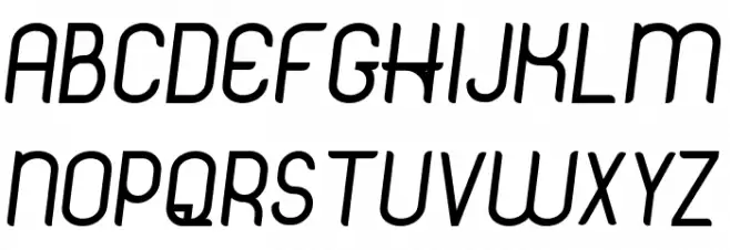 Hinge DEMO Semi Bold Italic Fuentes MAYÚSCULAS