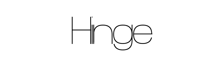 Hinge  Frei Schriftart Herunterladen