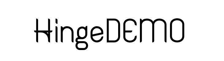 HingeDEMO  नि: शुल्क फ़ॉन्ट्स डाउनलोड