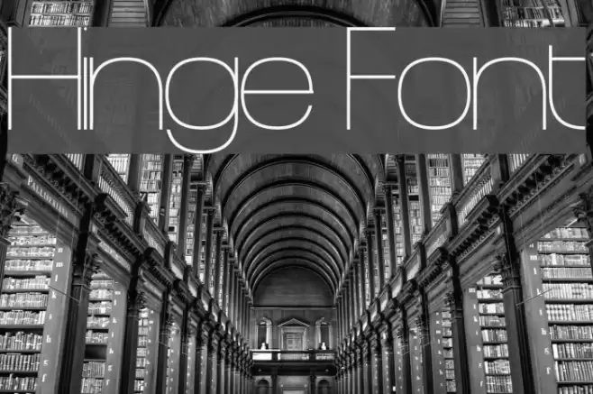 Hinge Font examples