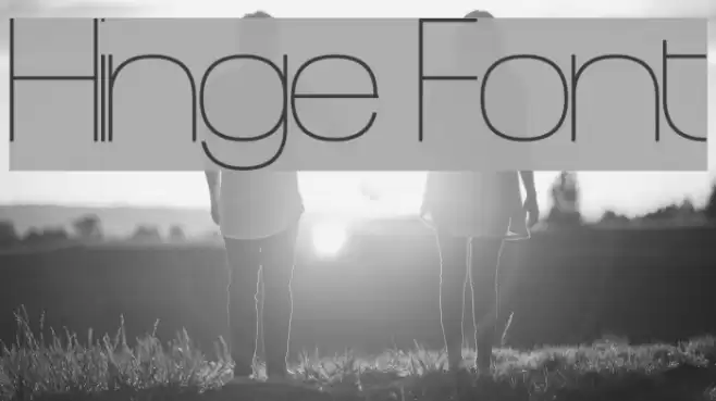Hinge Font examples