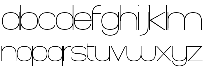 Hinge Font LOWERCASE