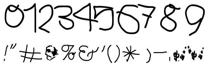 HingehudeltMedium Font OTHER CHARS