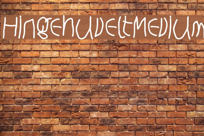 HingehudeltMedium Font examples