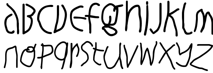 HingehudeltMedium Font LOWERCASE