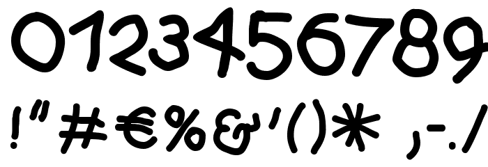 HingeschludertBlack Font OTHER CHARS