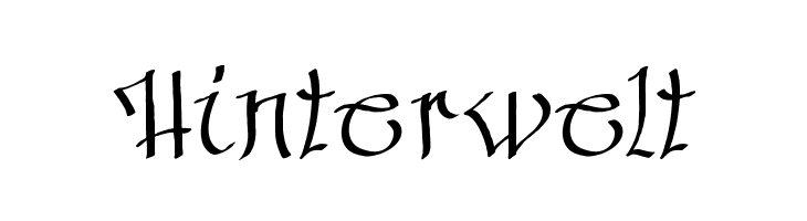 Hinterwelt  免费字体下载