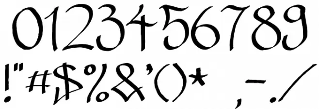 Hinterwelt Font OTHER CHARS