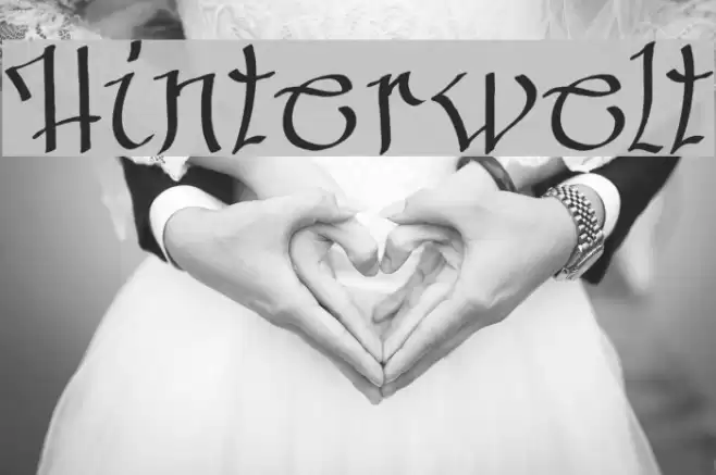 Hinterwelt Font examples
