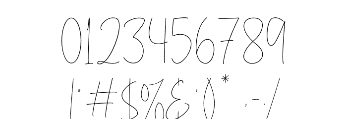 Hintterland Signature Font OTHER CHARS