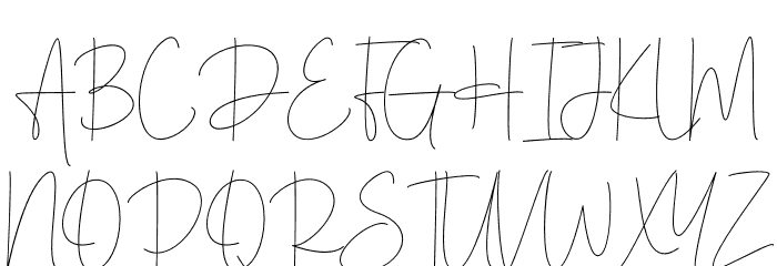 Hintterland Signature Font UPPERCASE