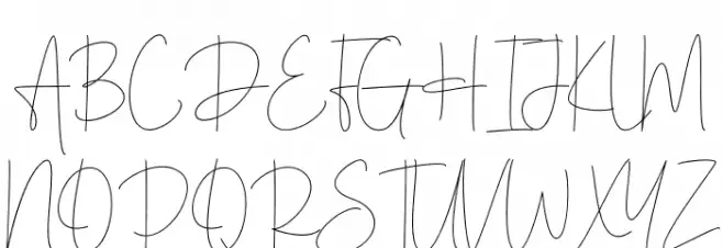Hintterland Signature Polices MAJUSCULES
