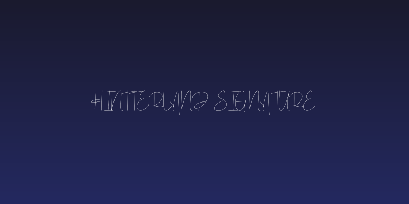 Hintterland Signature Social Header