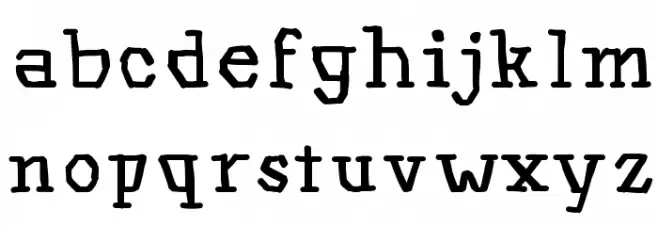 Hinwil Medium Schriftart Kleinbuchstaben