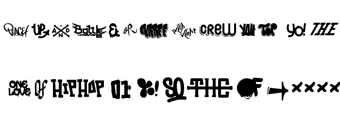 Hip Hop Lab1 Font LOWERCASE