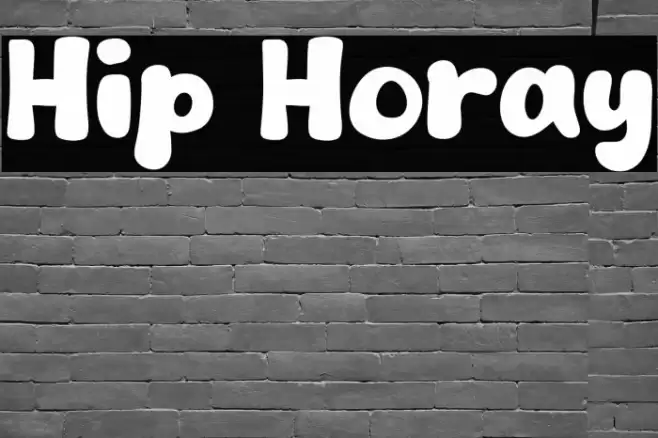 Hip Horay خط examples