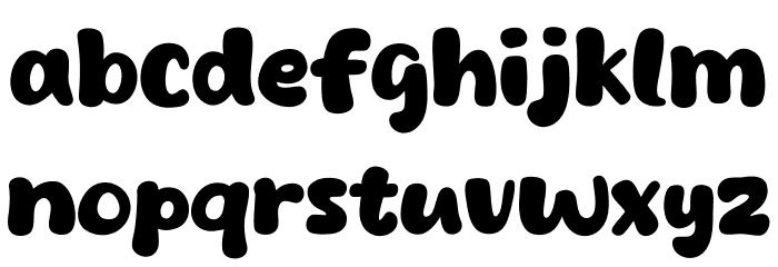 Hip Horay フォント 小文字