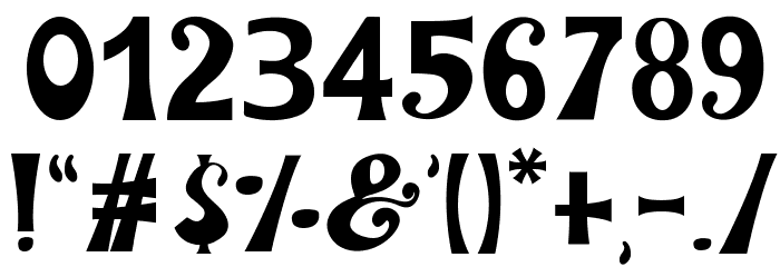 Hip Moves Regular Font OTHER CHARS