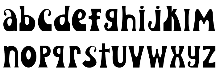 Hip Moves Regular Font LOWERCASE