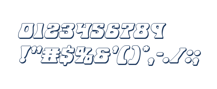 Hip Pocket 3D Italic Other Characters