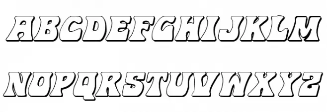 Hip Pocket 3D Italic Polices MAJUSCULES